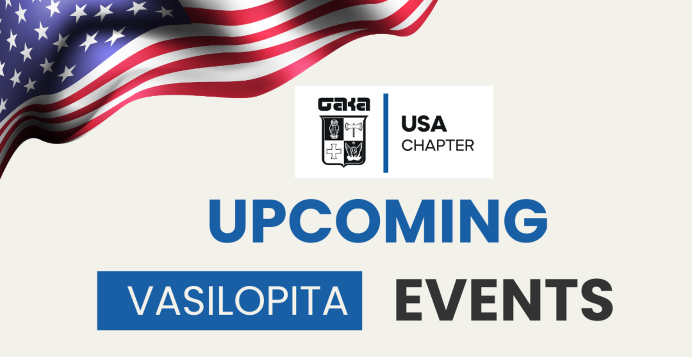 USA Chapter – Upcoming Events – Vasilopita 2026